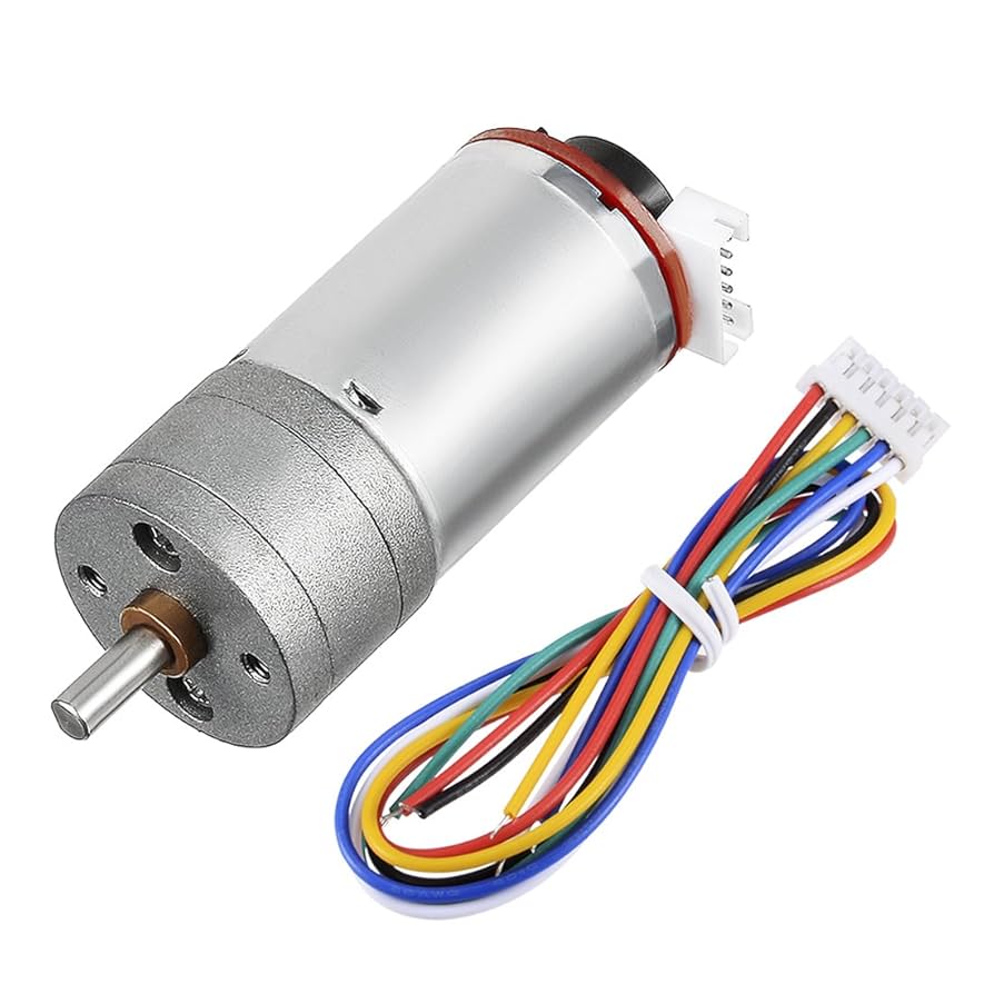 Amazon.com: uxcell Gear Motor with Encoder DC 12V 201RPM