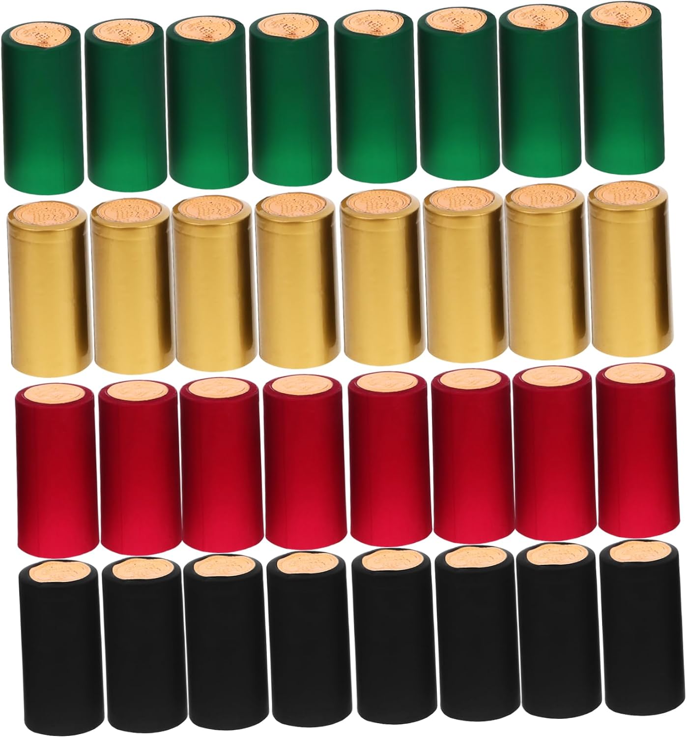 200pcs PVC Heat Shrink Bottle Caps for Wine Bottles and Cellar Supplies
