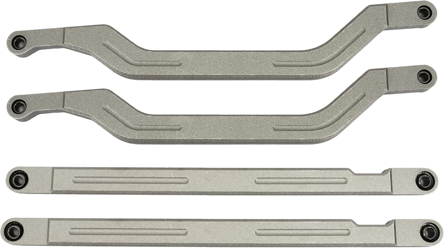 ALMULOO Rear Radius Rod Arms Support Kit Compatible with 2014–2023 Polaris RZR XP 1000 and XP 4 1000, Boxed High-Clearance Suspension, Heavy-Duty Silver Steel