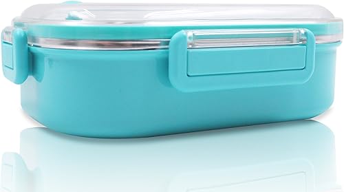 Miniatura 8 de Juego de contenedores Bento color azul con tapa transparente y cuchara - Princesa