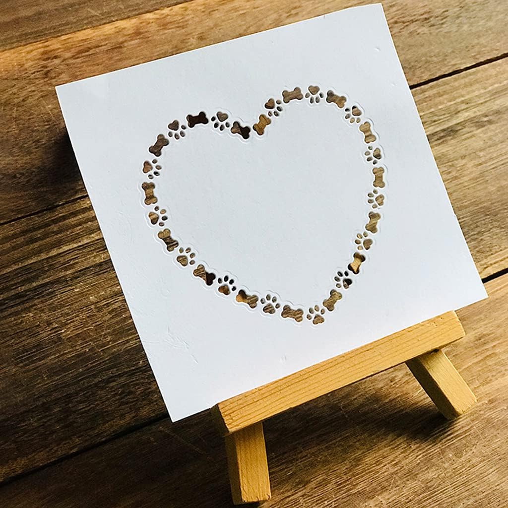 Heart Dog Paw Bone Metal Die Cuts,Cutting Dies for Card Making Clearance,Embossing Dies for Scrapbooking, DIY Album Paper Cards Art Craft Decoration