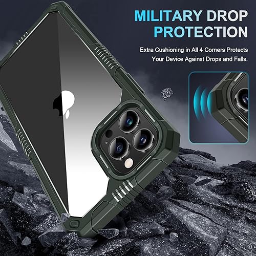 Miniatura 3 de TENDLIN Funda compatible con iPhone 12iPhone 12 Pro con protector de pantalla y protector de lente de cámara, protección contra caídas de grado