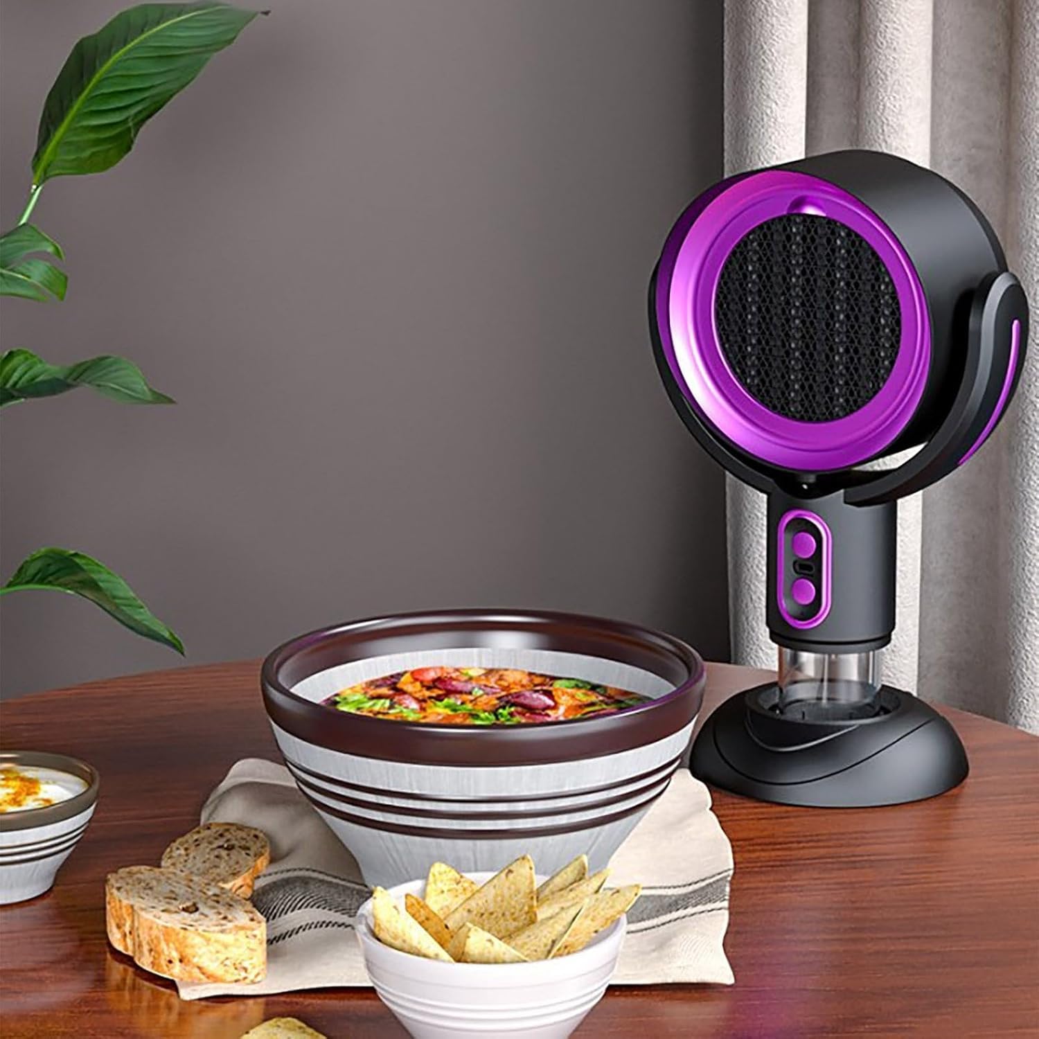 Hotte portable avec ventilateur d'échappement à 2 vitesses, filtre amovible et lavable, grande tasse de collecte d'huile, hotte de cuisine sans fil pour barbecue intérieur, hot pot, camping, voyages à