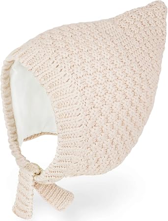 JELLYTREE Baby Hat Winter Bonnet Toddler Earflap Hat Warm Thick Knit Infant Cotton Lined Pixie Gnome Beanie Set 3m 6m 12m