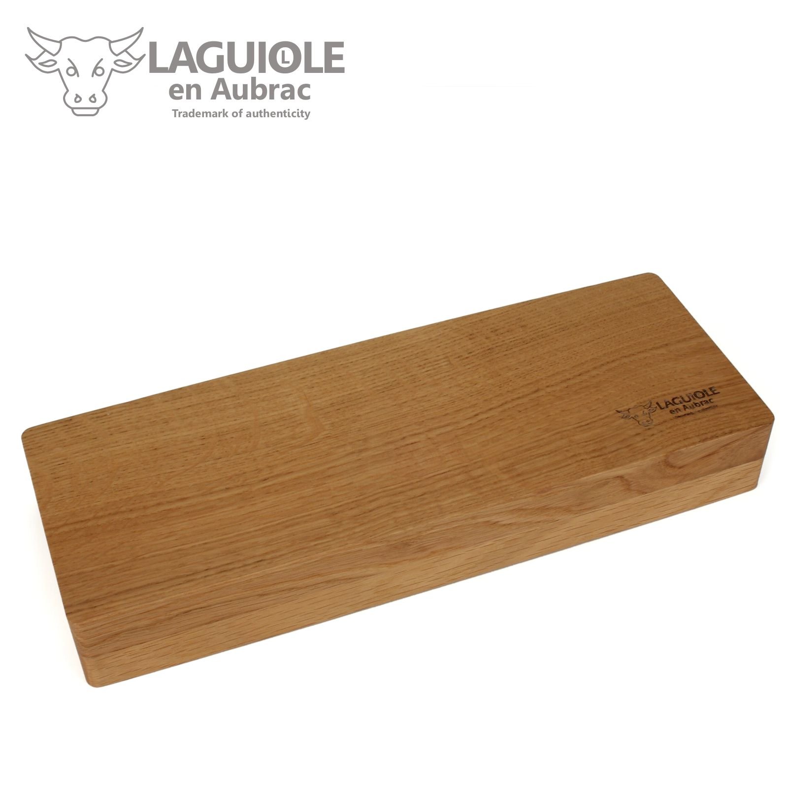 Juego De 2 Cuchillos + 2 Tenedores Para Carne Laguiole En Aubrac (Mango Roble – Fabricado En Francia)