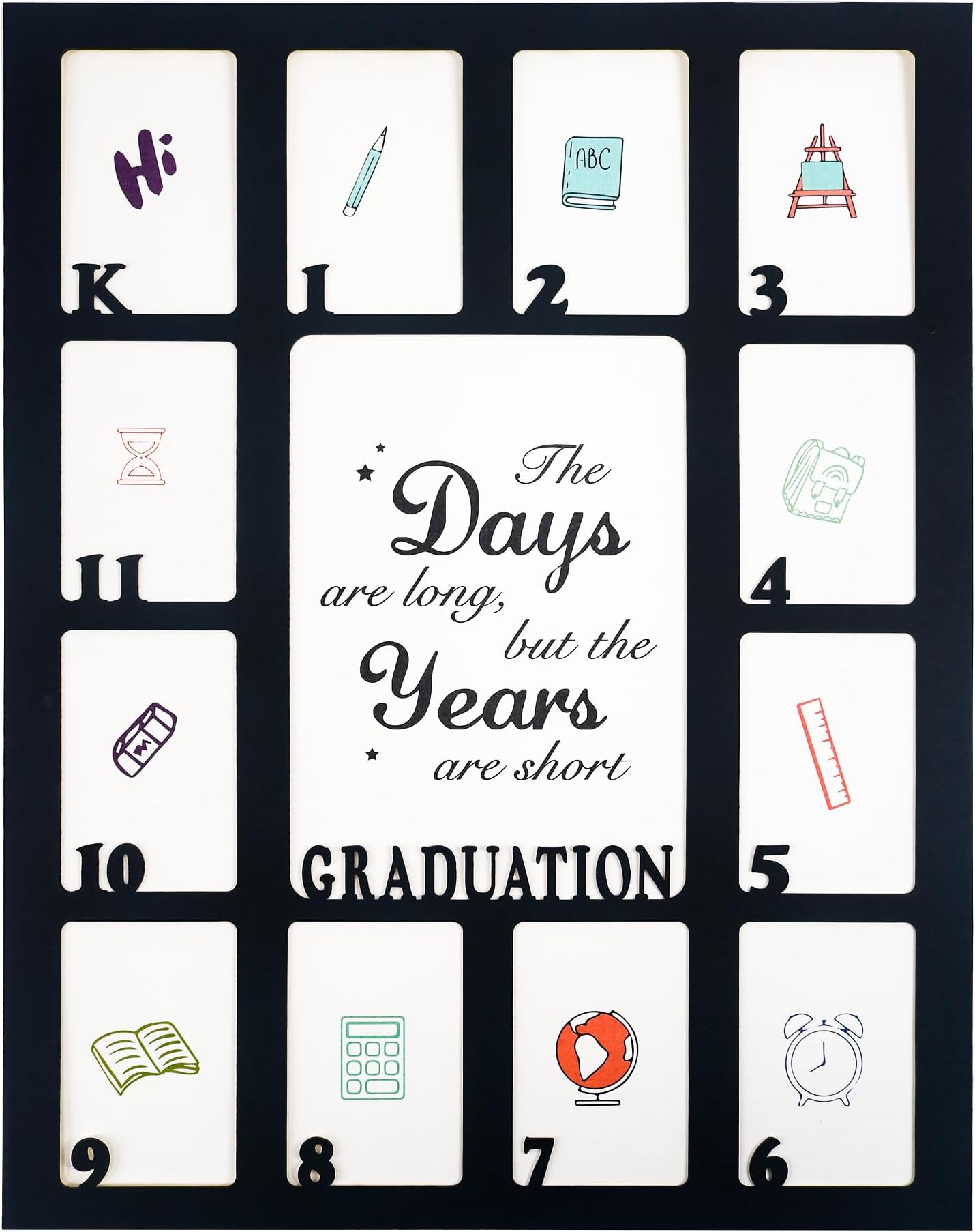 GMFrames K12 School Years Photo Mat, Fits Any 11x14