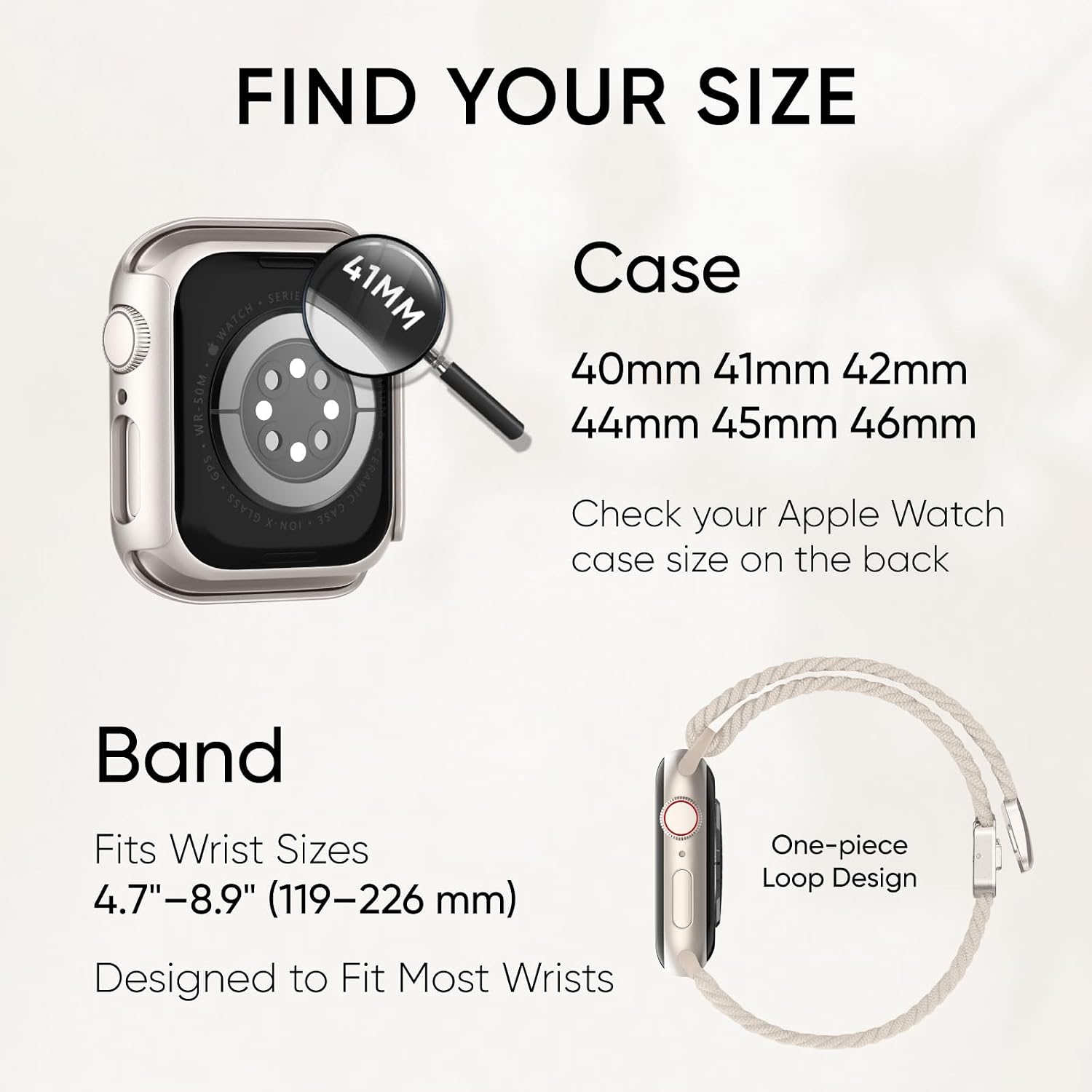 2 Pack Magnetic Braided Stretchy Bands with Cases for Apple Watch Women Men image 4