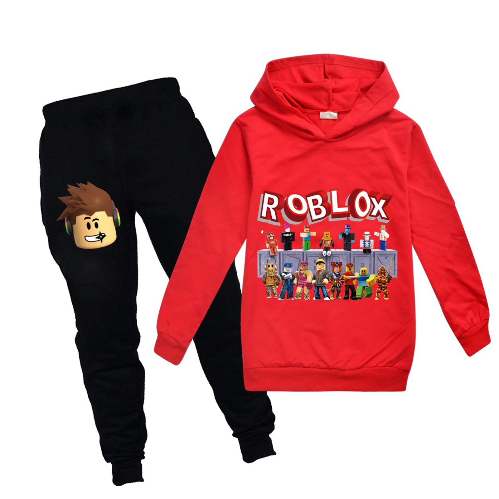 Ragazzi Abbigliamento Set Felpe Con Cappuccio Ragazze Abiti Unisex Pullover Cotone Top E Pantaloni 3-12 Anni