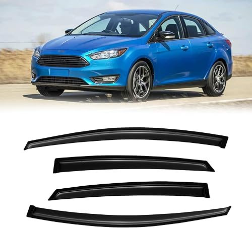 Miniatura 349 de Visera de ventana para Toyota 4Runner 2010-2024, protectores de lluvia de canal exterior, deflector de ventilación, sombra de viento, humo oscuro