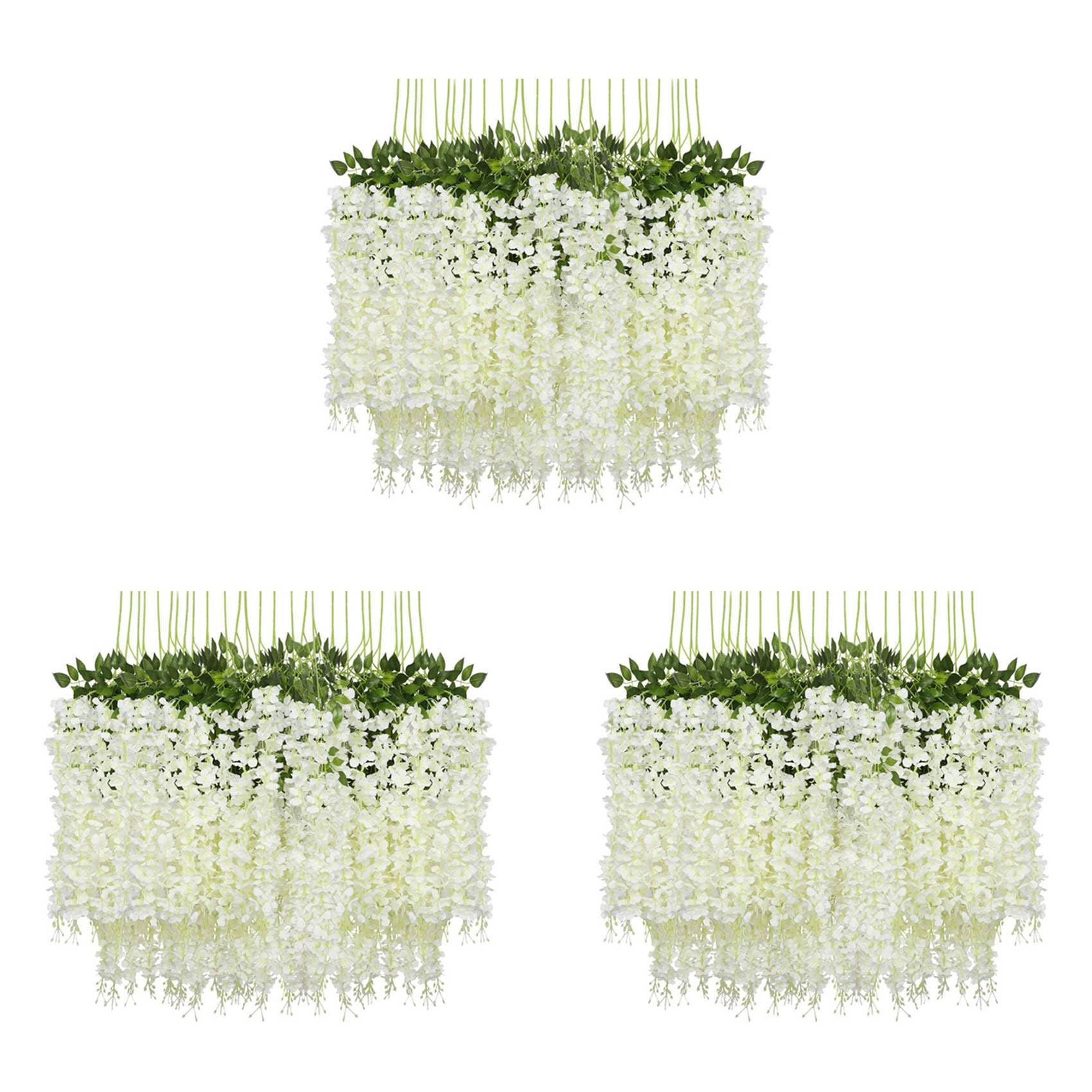 Guirlande de vigne artificielle en soie blanche haut de gamme pour mariage