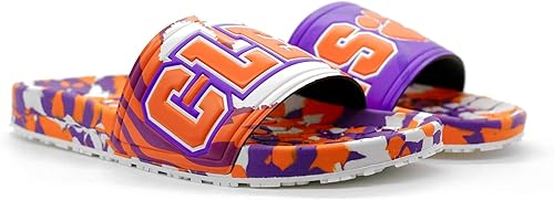 Miniatura 66 de Hype NCAA Team Graphic and Color Unisex Quick Dry Slydr Sandalia Marea carmesí de Alabama,Clemson Tigers,Louisville Cardinals,Army Black