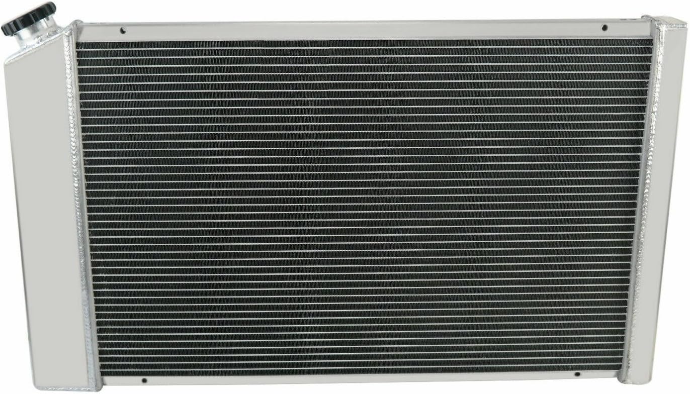161 3 Row Radiator Shroud Fan For 1973-1986 Compatible With Chevy/GMC C/K C10 C20 C30 K10/20 K30,All Aluminum, Automotive Replacement Engine Radiators, 44mm Core Thickness