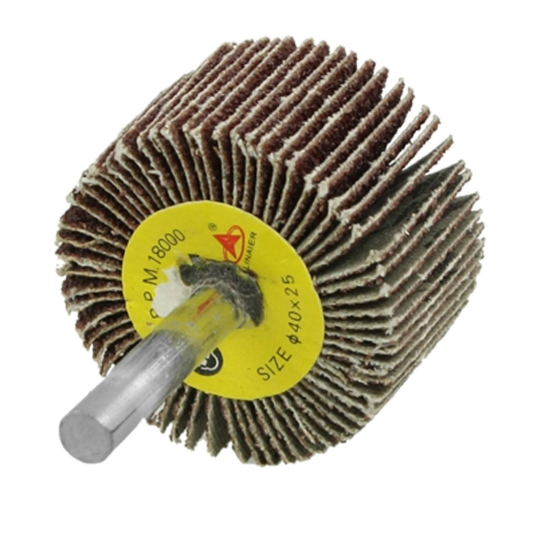 Aexit 40 x Abrasives 25 x 6mm 80 Grit 18000 RPM Spindle Mounted Flap Wheel Model:58as484qo81