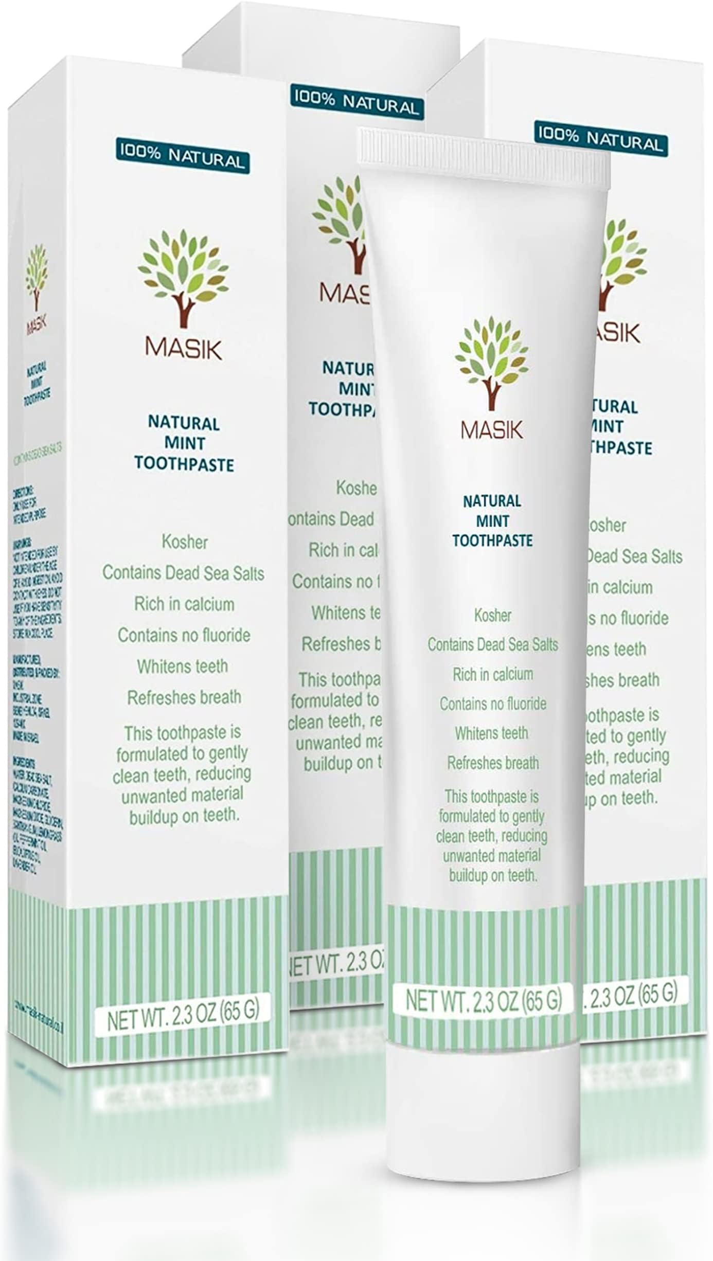Amazon.com : Masik Natural Toothpaste – Whitening & Sensitive Teeth ...