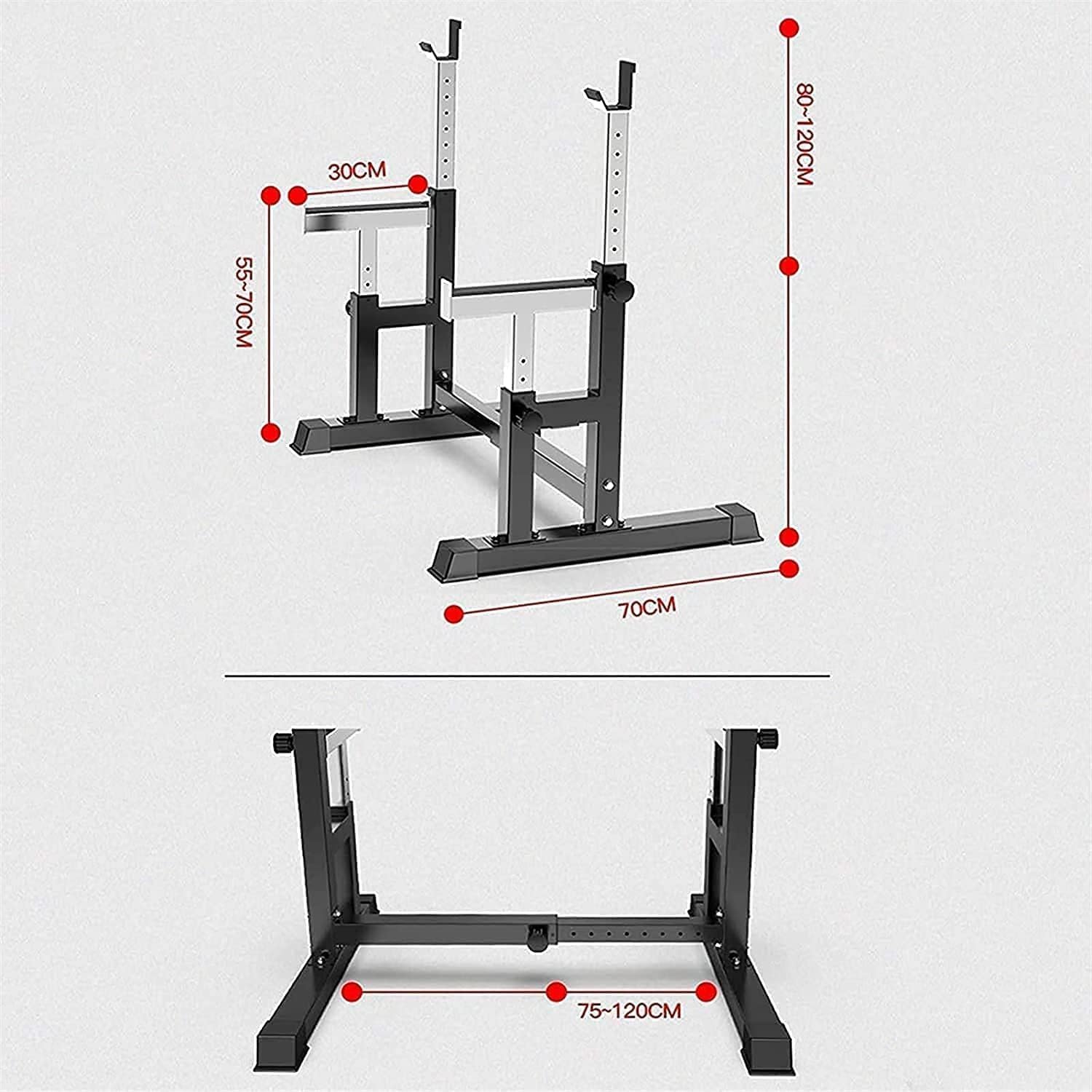 Squat Rack Strength Training Equipment Home Sports Multi-Function GHT Lifting Home Gym Fitness Barbell Rack Stand Adjusta,