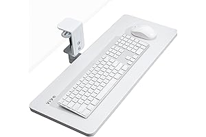 Mount-it! Standing Desk Converter - Clamp-On Keyboard Tray, 25 x 10 inches,...