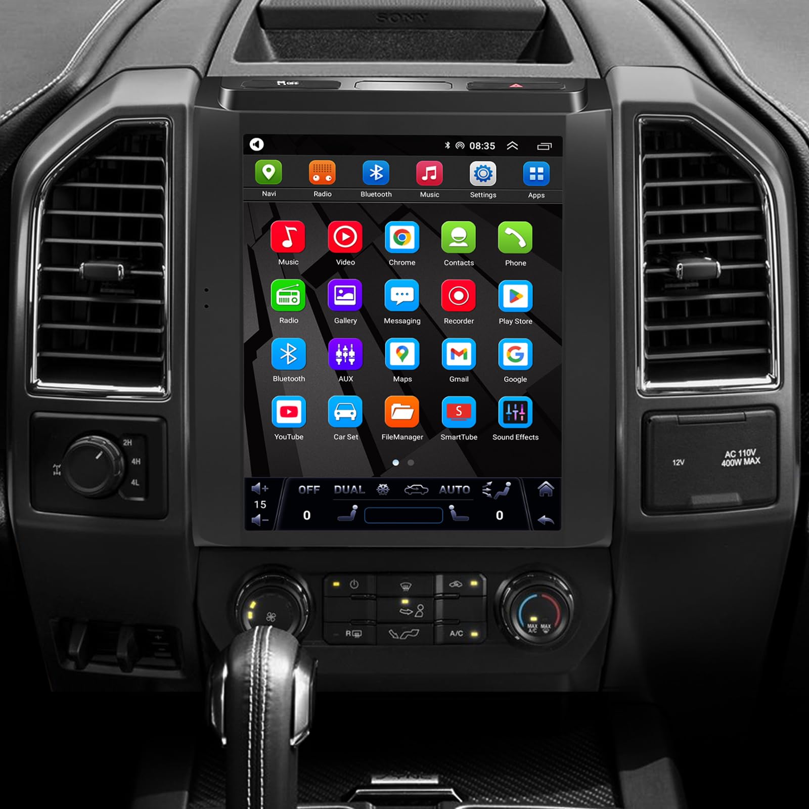 Photo 1 of Naifay 12.1" 8 Core 4G+64G Android 13 Car Stereo for Ford F150 2015 2016 2017 2018 2019 2020 with Wireless Carpaly/Android Auto, T-Style Radio for F150 Screen with Bluetooth/GPS/Camera/WiFi/SWC