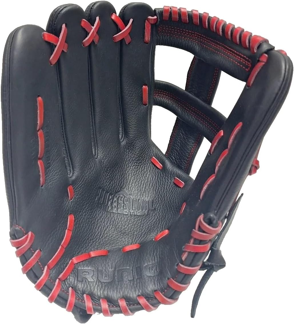 R13 Outfield Glove 13 Inches Red/Black, Left Hand Throw (LHT)