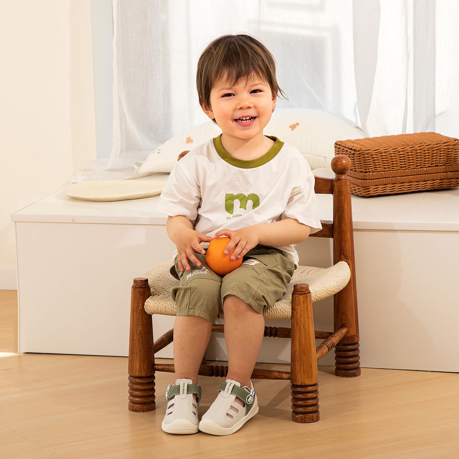 MK MATT KEELY Sandali Neonato Estive Scarpe Primi Passi Traspirante Bambino Sandali Punta Chiusa con Suole Gomma Antiscivolo