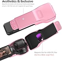 Vista 5 de AMAZEAR Funda protectora de pantalla de cardán para DJI Osmo Pocket 3 accesorios, tapa de lente rígida para cámara Xtra Muse Gimbal Vlog con forro