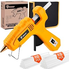 Hot Glue Gun Full Size DEKOPRO 60 100Watt Dual Temp Hot Glue Gun Kit with 25 Glue Sticks