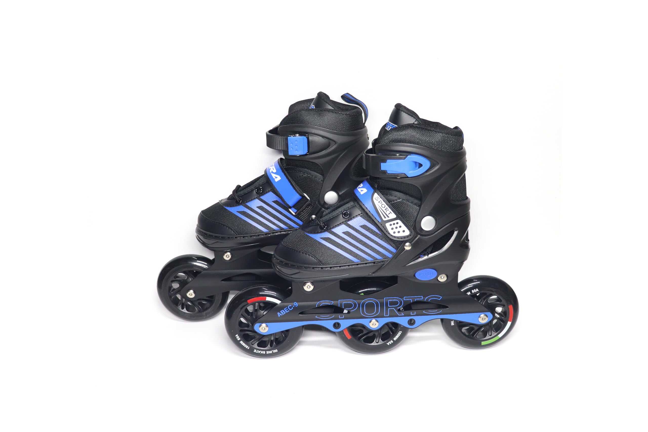 Veera New Inline Skates, Adjustable Inline Roller Skates for Boys Kids & Girls, 7 to 14 Years Unisex Outdoor Skating Shoes Roller Blades (M, Blue) (B0CPYB3W88) Amazon Price History, Amazon Price Tracker