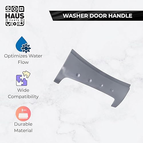 Miniatura 4 de 8182080 Manija de puerta de lavadora compatible con repuesto de marca superior con 1017610, AH885424, 8182080, WP8182080, AP6011757, PS11744956 y