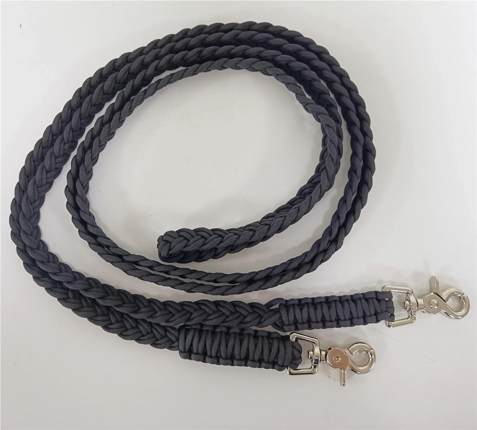 Riendas Riendas Anchas de Barril de Paracord, riendas Trenzadas a Mano for Caballos, riendas de Barril anudadas con Nudos de Agarre
