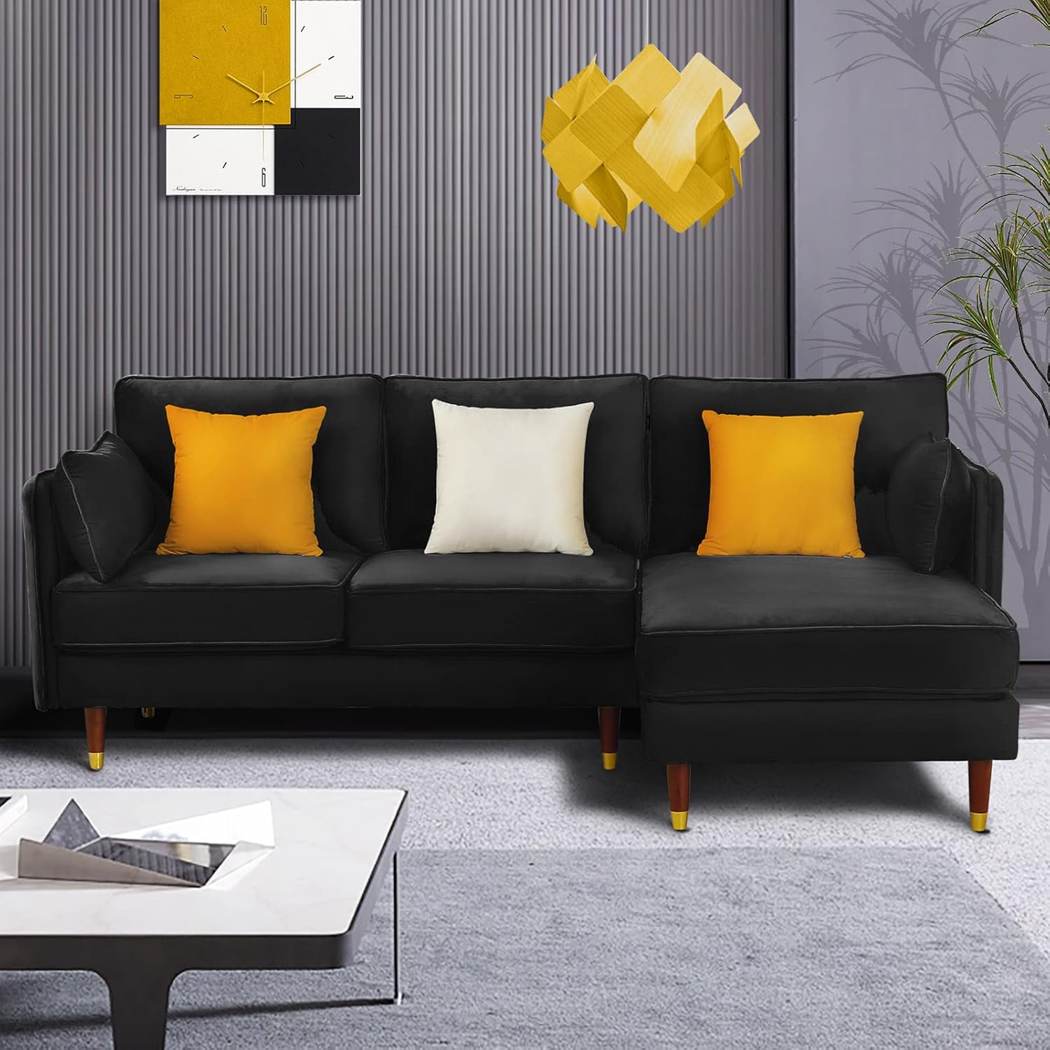 Buy Convertible Sectional Sofa Couch, LShaped Couch with Modern