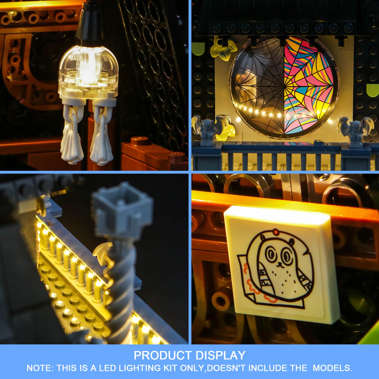LocoLee Led Light Set Compatible with Lego Wednesday & Enid's Dorm Room Led Decoration Lighting Kit Compatible with Lego 76781 Building Blocks Model,Only Lights Set,No Model - Image 2