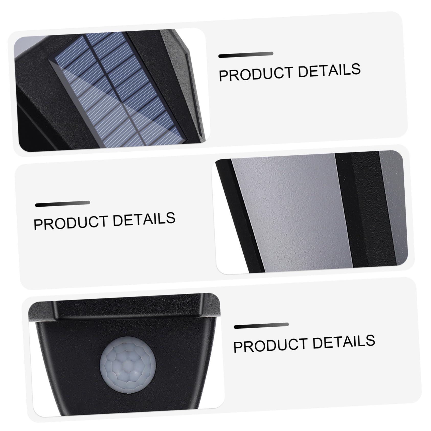 Baluue Solar Wandleuchte für Außen mit Ip55 Abs Material LED Beleuchtung für Innenhof und Blumenbeet 3.2v 500ma Batterie 5v 100ma Solarpanel