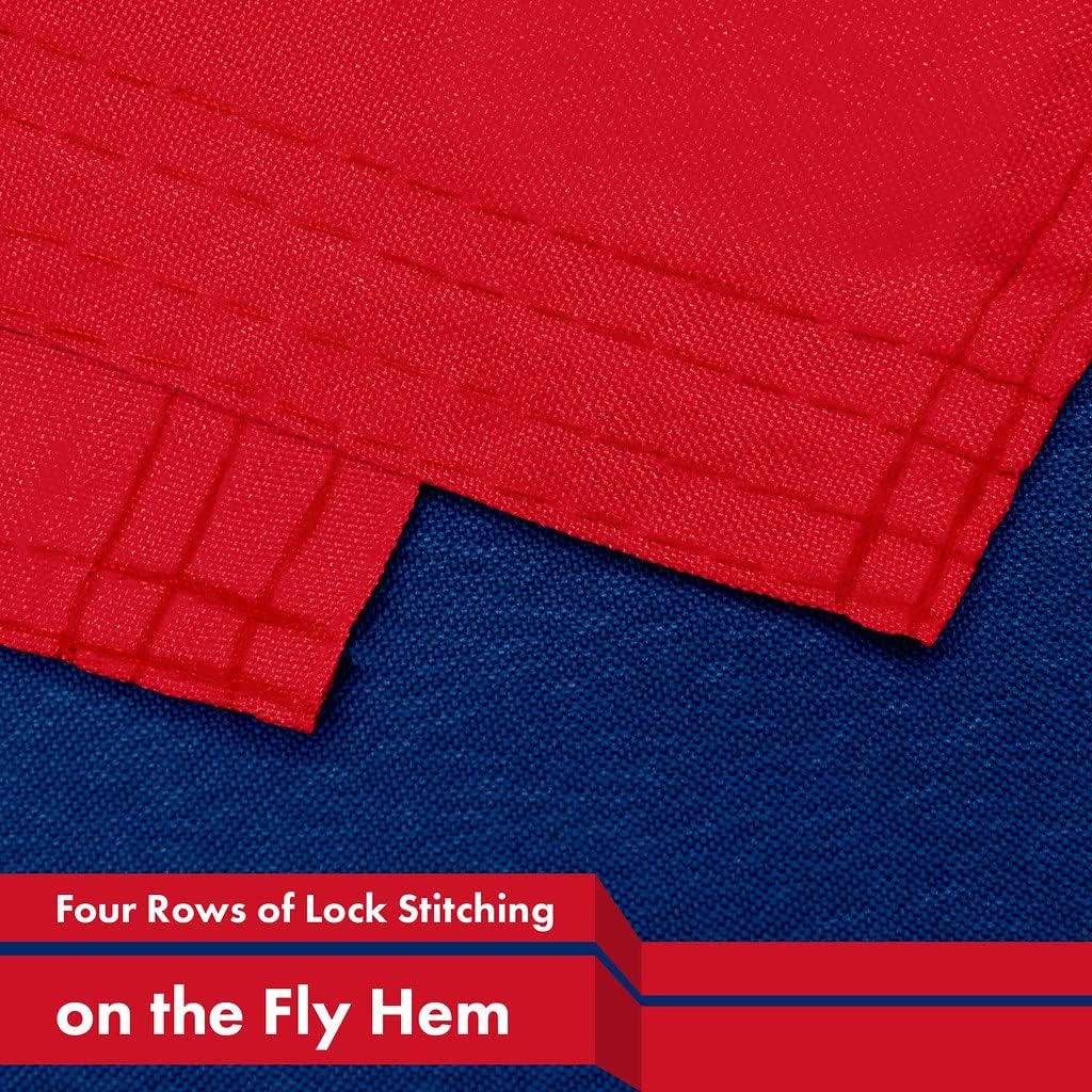 G128 Laos Laotian Flag | 3x5 Ft | LiteWeave Pro Series Printed 150D Polyester | Country Flag, Indoor/Outdoor, Vibrant Colors, Brass Grommets, Thicker and More Durable Than 100D 75D Polyester - Image 5