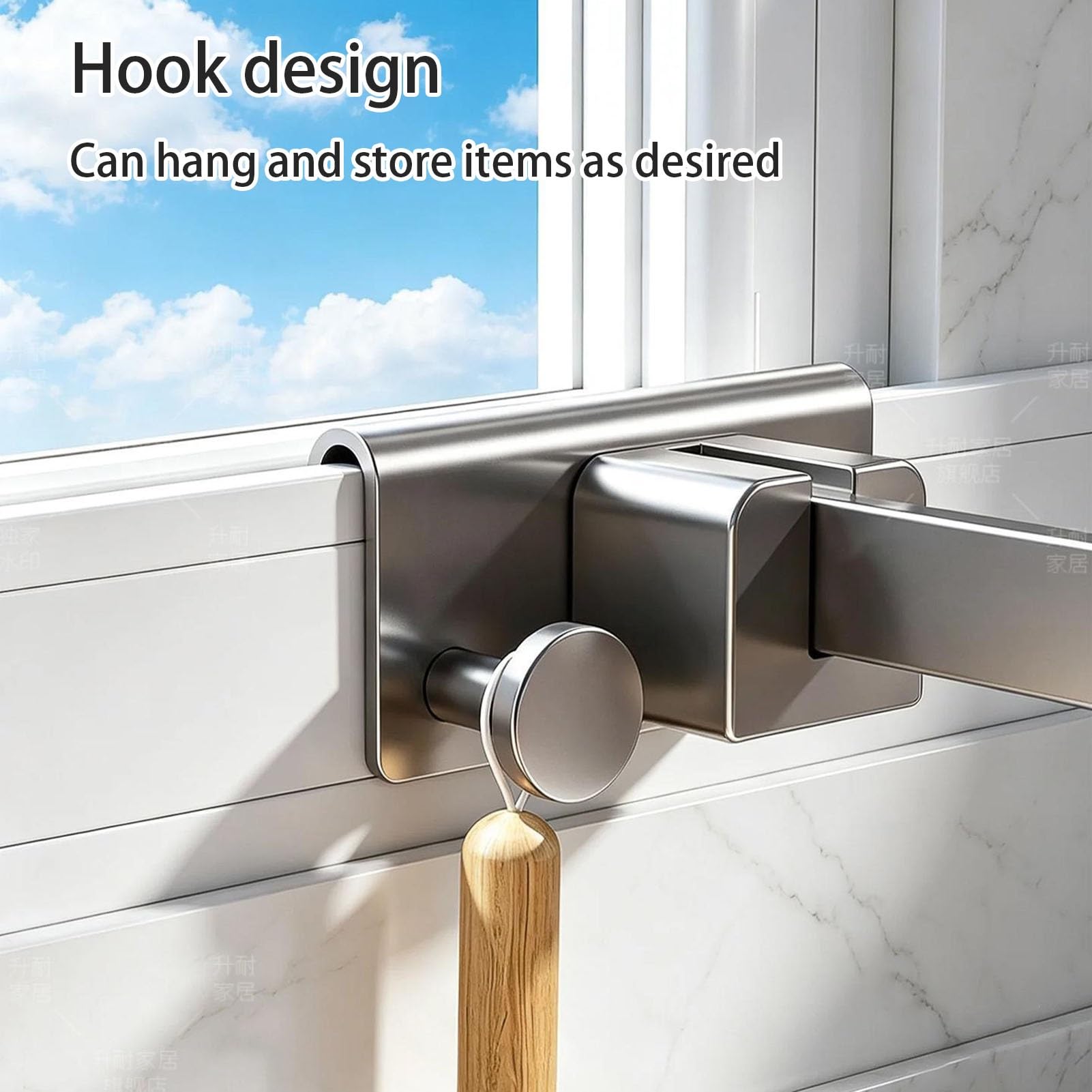 Prolunga Per Davanzale Della Finestra Della Cucina Con Guardrail | Senza Trapano Estensione Per Davanzale Per Verdure, Organizer Estensore Per Davanzale(Gray,Short style)