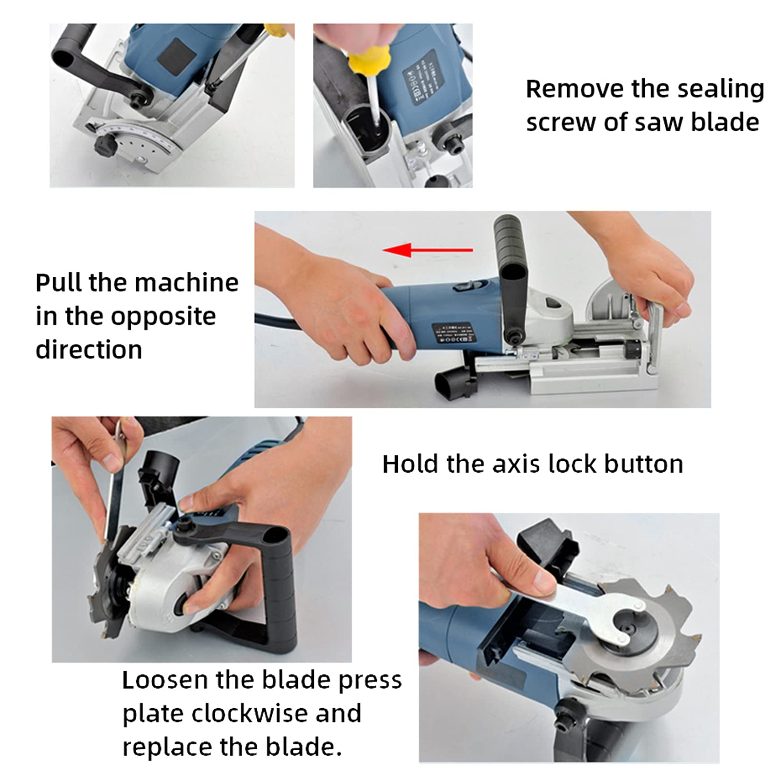 220V 900Piatto Joiner, Legno Biscuit Joiner Strumento Elettrico Macchina per la Lavorazione del Legno Tenonatrice Strumenti di carpenteria Puzzle Machine per Docking Board