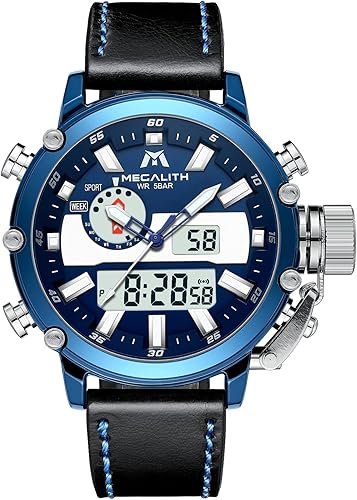 Miniatura 8 de MEGALITH Relojes digitales militares para hombre, reloj deportivo al aire libre, táctico, de 1.772in, cara grande, 5 ATM, resistente al agua, con