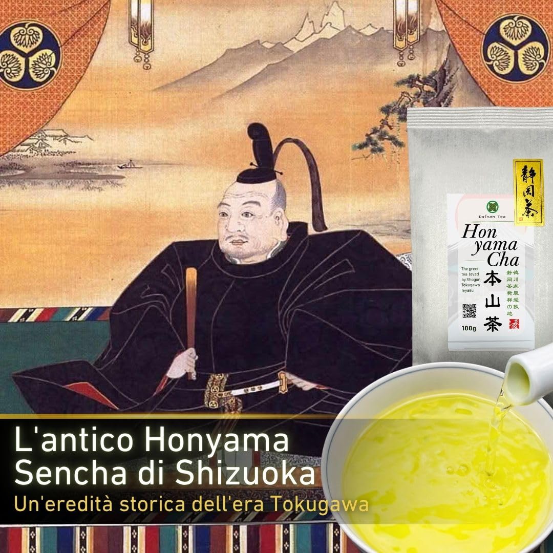 Daisan Tea, Honyama Tè Verde, Tè Verde Giapponese, Tè Sencha Premium | Tè fresco raccolto, Ryoku-Cha Verde Giapponese di Shizuoka, Giappone, Novità in Europa (100g)