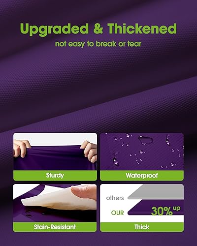 Miniatura 3 de Pureegg Paquete de 10 manteles de plástico desechables, manteles redondos de 84 pulgadas, decoraciones de fiesta de Halloween, decoración de verano