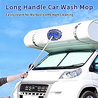 Vista 2 de Kit de limpieza de coche de microfibra de 62 pulgadas, kit de suministros de limpieza de coche, guante de lavado de autos de chenilla, cepillo