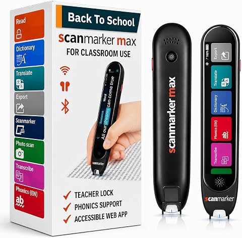 Scanmarker Max Back to School Reading Pen for Classroom Support