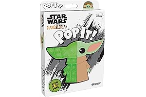 Glow-in-the-Dark Baby Yoda Pop It Keychain