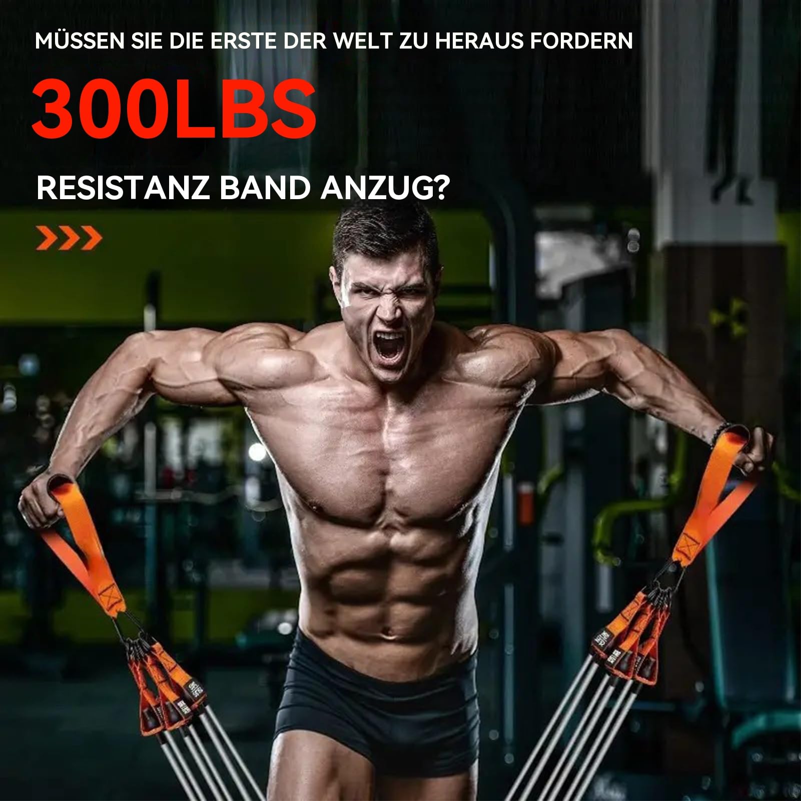 Taśmy do ćwiczeń, regulowane taśmy oporowe, antypoślizgowe wyposażenie fitness z paskami do kostki, idealne do treningu siłowego, budowy mięśni, treningu ramion, pomarańczowe/żółte/czarne
