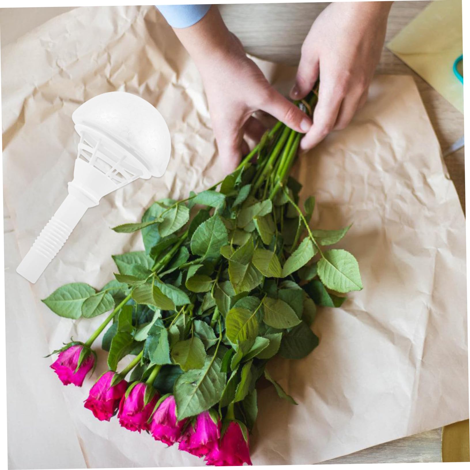 8juegos Soporte Floral Para Ramos De Novia Mango Para Decoración De Bodas Fácil De Personalizar y Usar