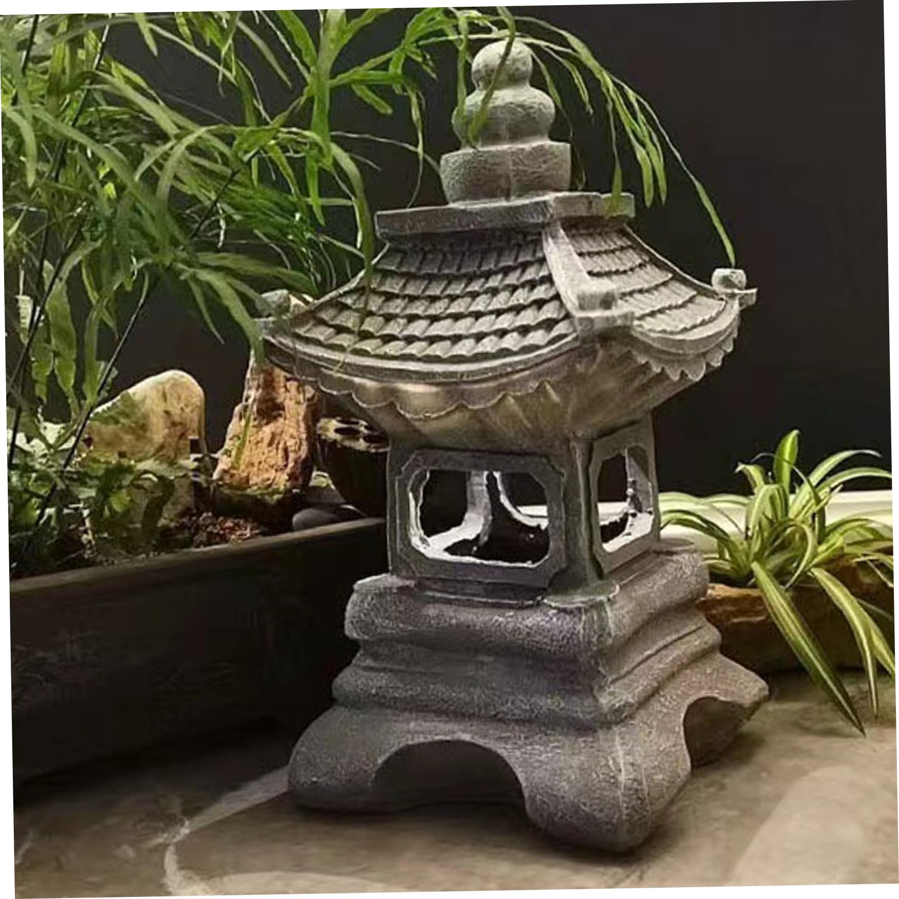 Statua pagoda lanterna lampada giapponese in cemento - Outlet Del Giardino