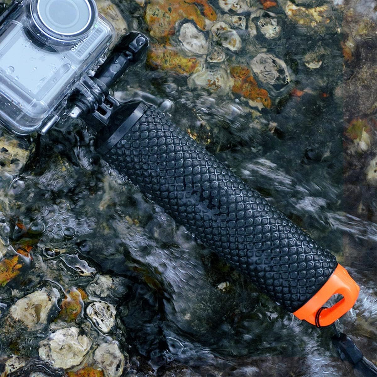 Handler Floating Hand Grip, Underwater Hand Stick Monopod Pole Compatible with DJI OSMO Action Cameras and Other Sports Camera, Blue - Image 2
