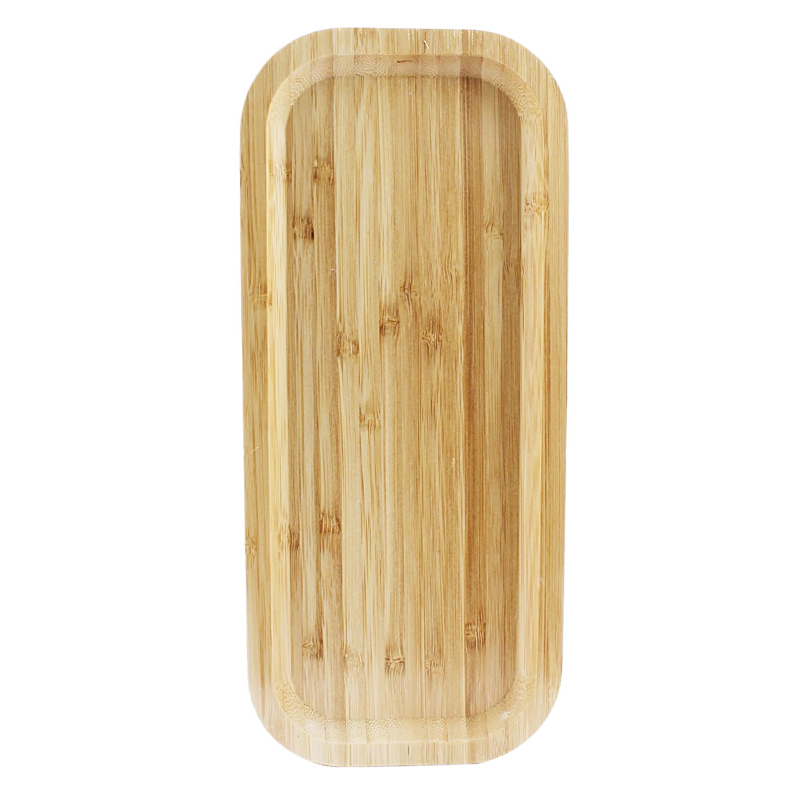 Bandeja de bambú de 30 cm para servir té, baño, fregadero de cocina, expositor de perfume, portavelas, bandeja de bambú ecológica para decoración del hogar