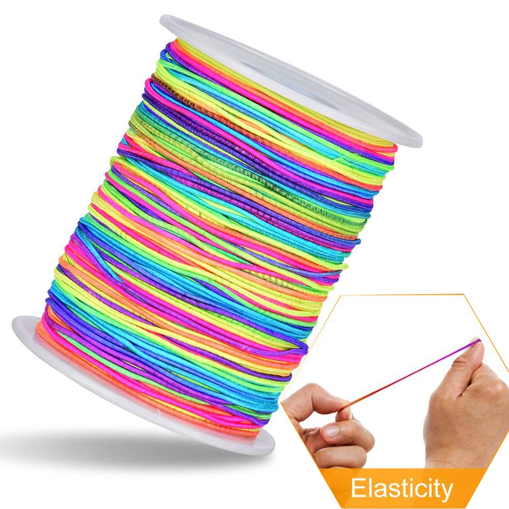 Cordoncino Arcobaleno Per Braccialetti - 100m X 1.5mm In Cotone Per DIY E Bigiotteria