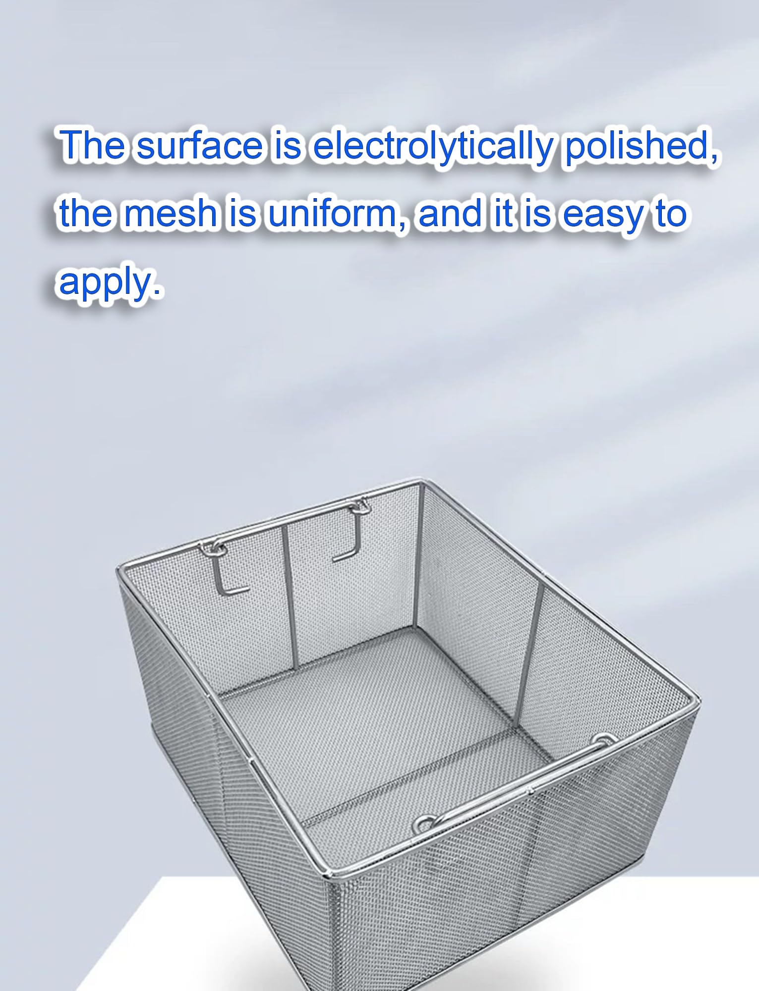 Cestino per sterilizzazione in acciaio inox 304 resistente, vassoio per strumenti chirurgici e contenitore medico per strumenti dentali, design a rete di precisione (60 x 40 x 20 cm)