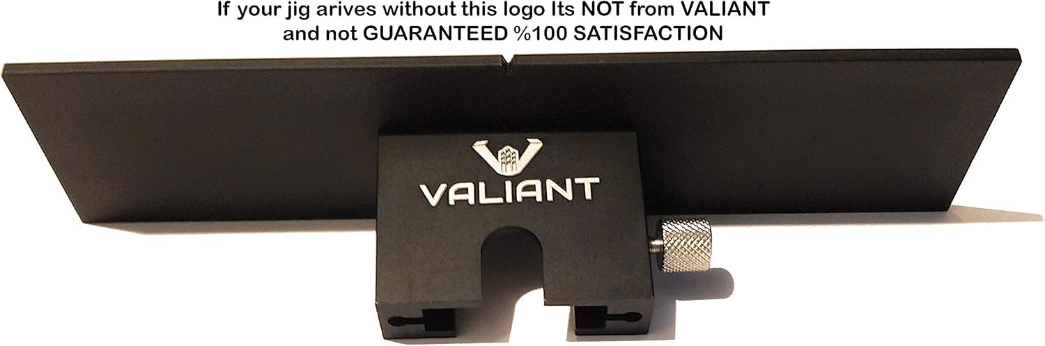 Valiant Cabinet Hardware Jig | Drawer Knobs and Pulls Template Tool for Drilling Holes on Wood | Adjustable Drill Guide Tools for Doweling, Boring and Mounting Door Handles (ALL Aluminum)