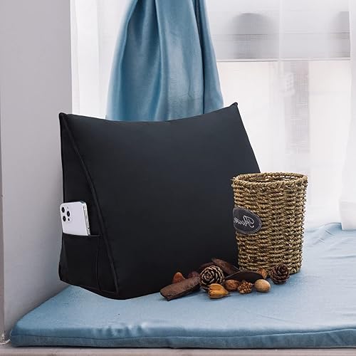 Miniatura 4 de Cabecera tapizada suave triangular con relleno de algodón pp. Cojín de soporte de posicionamiento para el descanso de la espalda en la cama en forma