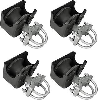 Nylon Cantilever Roller, 2-3/8"(2-1/2") Round Gate Frame 4" Round Post Chain Link Fence Parts, Sliding Gate Rollers, Cantilevered Rail Fence Gate Kit, Pack of 4(1) Sliding Gate Hardware